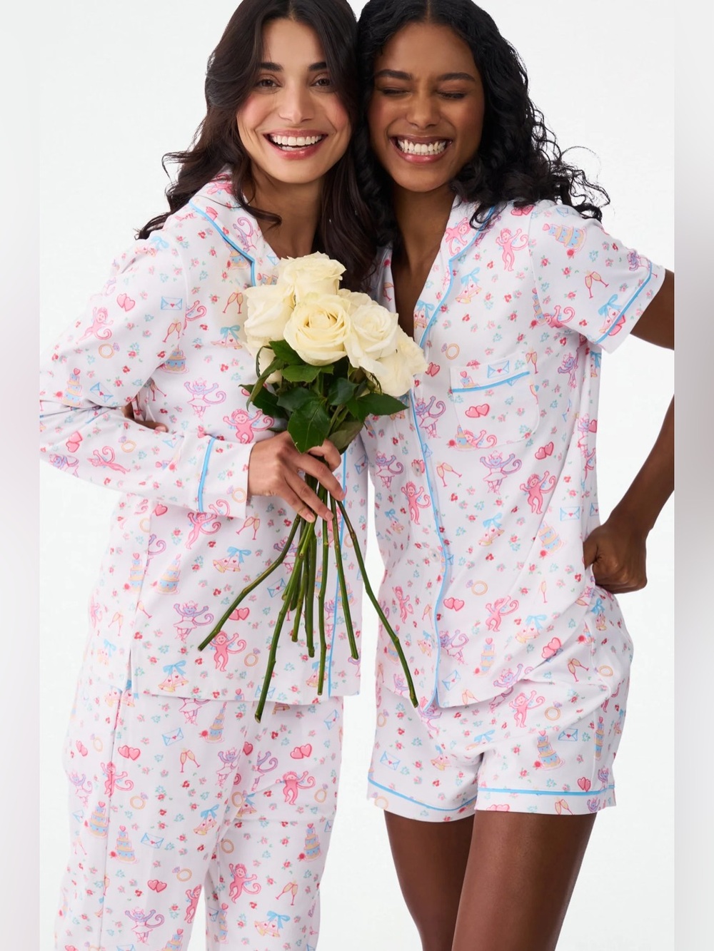 Roller Rabbit Monkey Said Yes Long Sleeve PJs